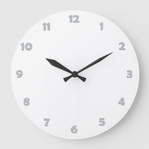 Grande Horloge Ronde Numéros de face de l'horloge - gouttes d'eau