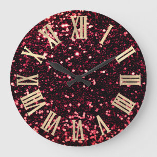 Grande Horloge Ronde Numéros romains métallurgiques de la Parties sci