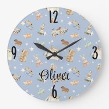 Nurserie de garçon aquarelle vintage Jouets 10,75