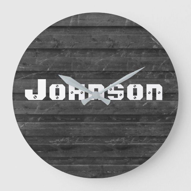 Grande Horloge Ronde oak with family name (Recto)