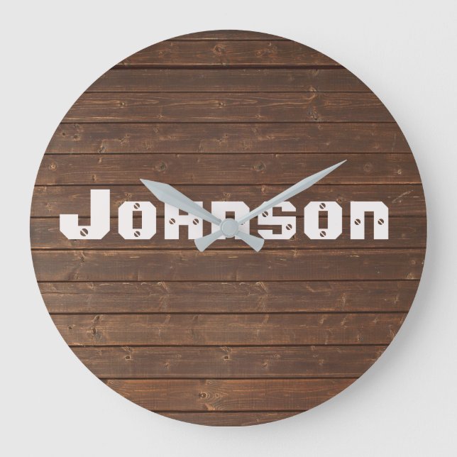 Grande Horloge Ronde oak with family name (Recto)