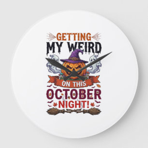 Grande Horloge Ronde Obtenir des fantômes de citrouille d'Halloween biz