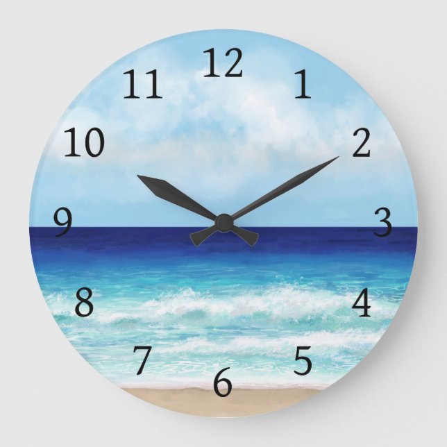 Grande Horloge Ronde Ocean Beach Sea view (Recto)