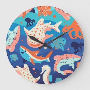 Grande Horloge Ronde Ocean Wonders