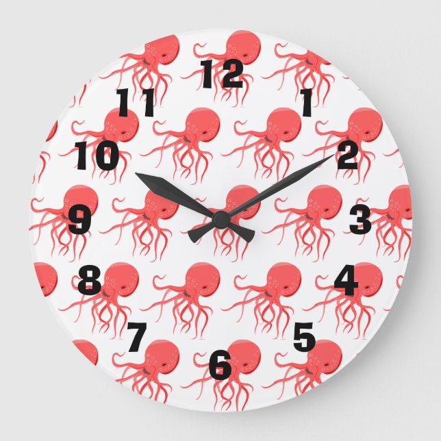Grande Horloge Ronde Octopus vintage (Recto)