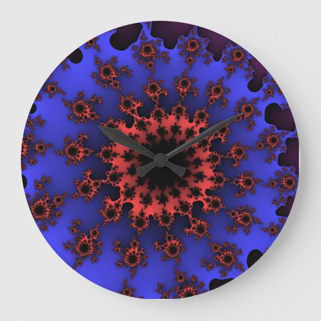 Grande Horloge Ronde OEil bleu et orange (Recto)