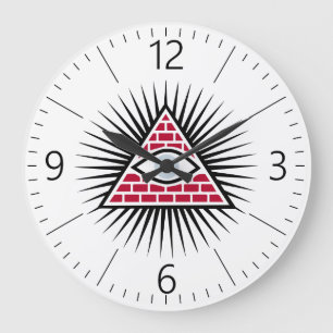 Grande Horloge Ronde Oeil freemasonique