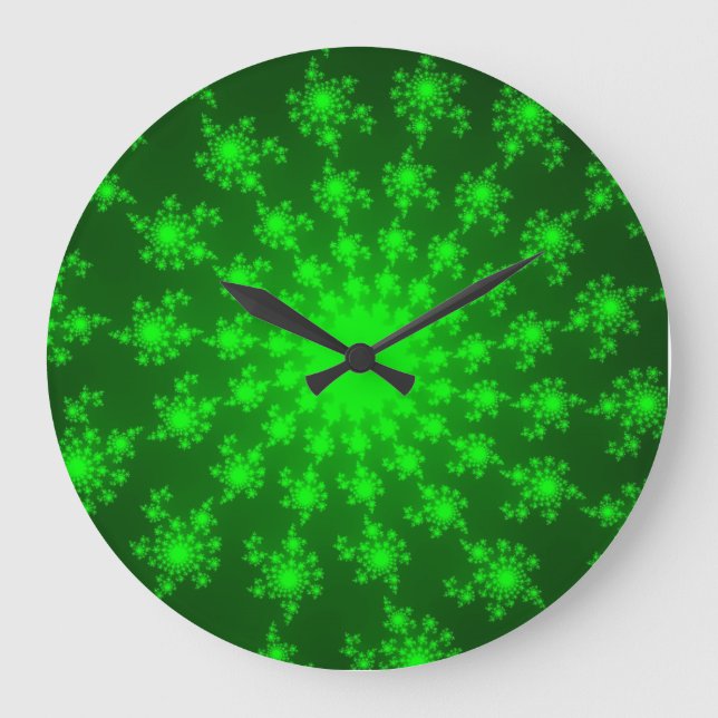 Grande Horloge Ronde Oeil vert brillant (Recto)