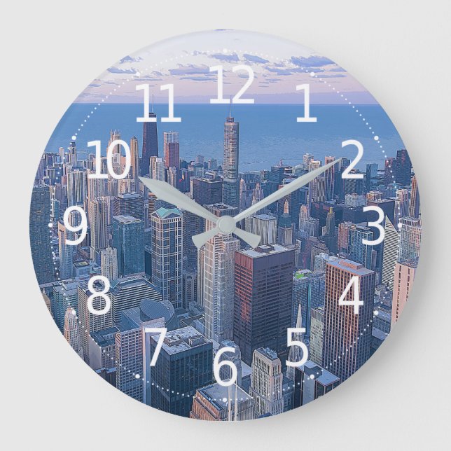 Grande Horloge Ronde Oeuvre d'architecture de Chicago| (Recto)