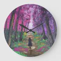Œuvre d'art faite à la main - promenade solitaire
