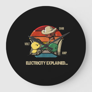 Grande Horloge Ronde Ohm Volt Amp Electricity Explained Electrician