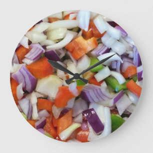 Grande Horloge Ronde Oignons et cloches