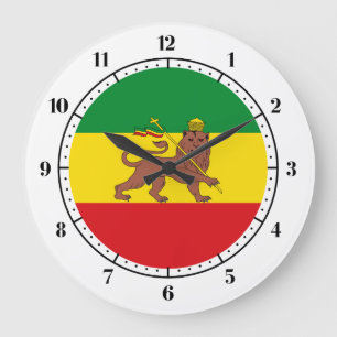 Grande Horloge Ronde Old Ethiopian flag