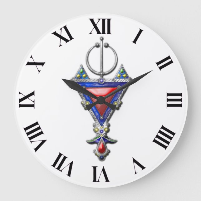 Grande Horloge Ronde old historical pendant berber jewelry tribal signe (Recto)