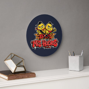 Grande Horloge Ronde Ole mis huevos 2