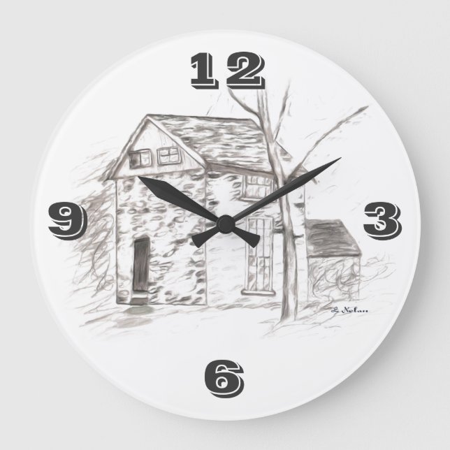 Grande Horloge Ronde OLE TIME Tic Toc (Recto)