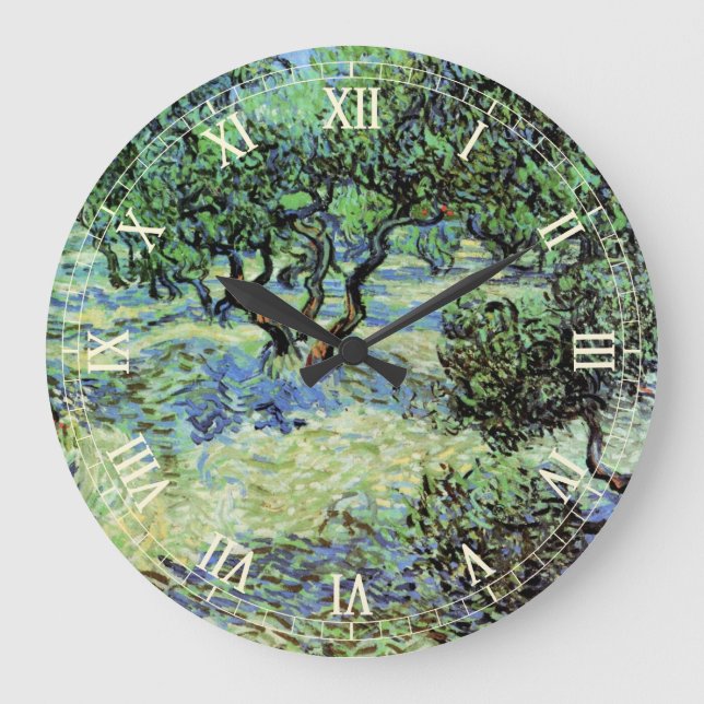 Grande Horloge Ronde Olive Grove par Vincent van Gogh (Recto)