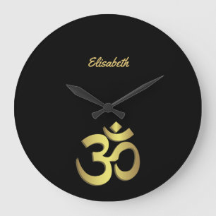 Grande Horloge Ronde Om ( Aum ) Namaste yoga