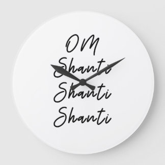 Grande Horloge Ronde Om shanti shanti shanti shanti camiseta con mantra