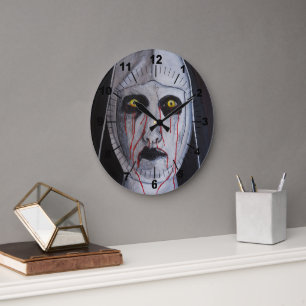 Grande Horloge Ronde Ombre de la lumière Peinture d'Alfred Fox