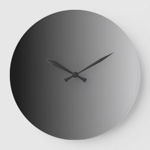 Grande Horloge Ronde Ombre grise
