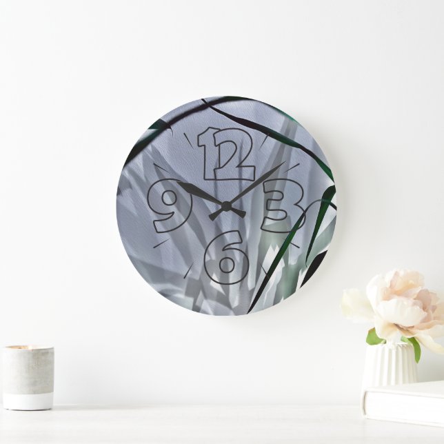 Grande Horloge Ronde Ombres grises (Maison)
