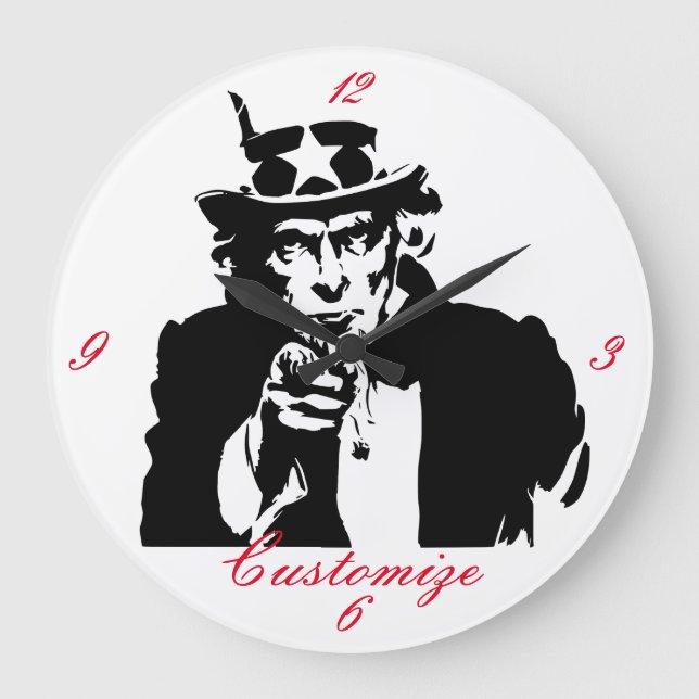 Grande Horloge Ronde Oncle Sam veut vous Thunder_Cove (Recto)