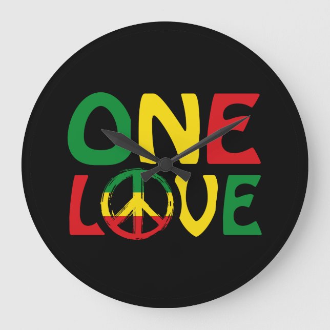 Grande Horloge Ronde One Love, Reggae design (Recto)