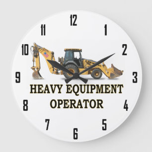 GRANDE HORLOGE RONDE OPERATEUR D'EQUIPEMENT HEAVY