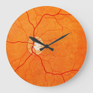 Grande Horloge Ronde Ophthalmology Optometry Eye Fundus Exam Wall Clock