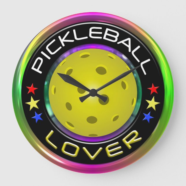Grande Horloge Ronde Options de Pickball Lover 1 (Recto)