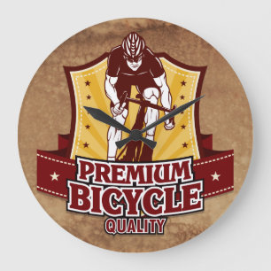 Grande Horloge Ronde Options d'horloge vintage à vélo 10