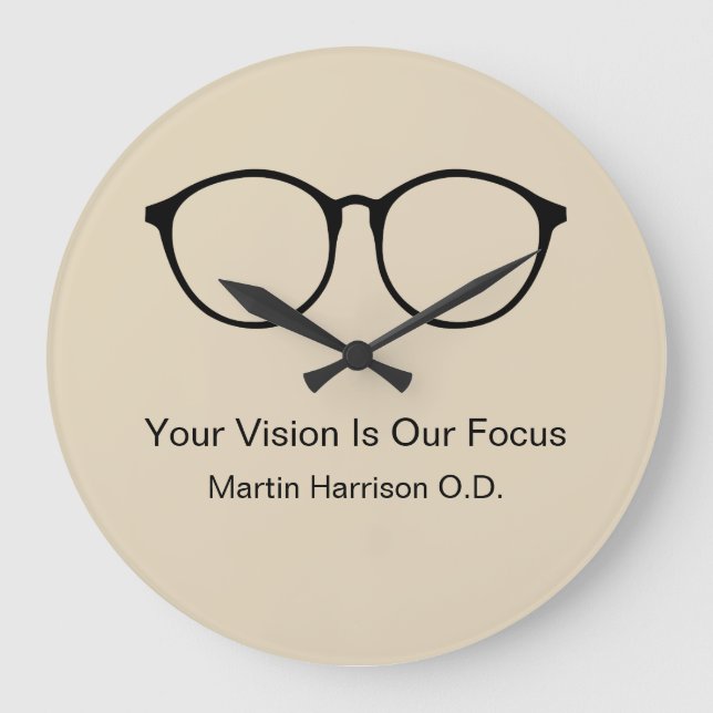 Grande Horloge Ronde Optometrist Office Waiting Room Clocks (Recto)