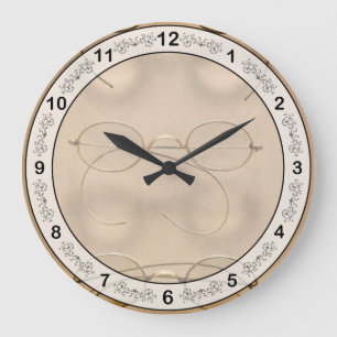 Grande Horloge Ronde Optométriste - Montures en or simples