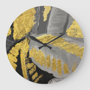 Grande Horloge Ronde Or Luxueux : Grunge Texture Vintage.