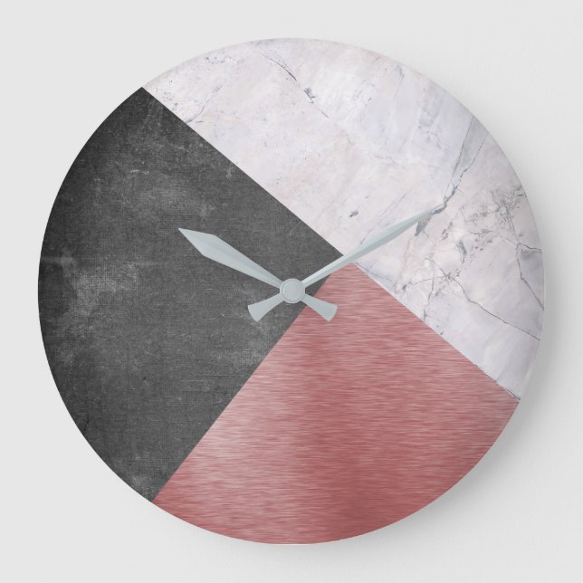 Grande Horloge Ronde Or rose, tableau de bord & marbre (Recto)