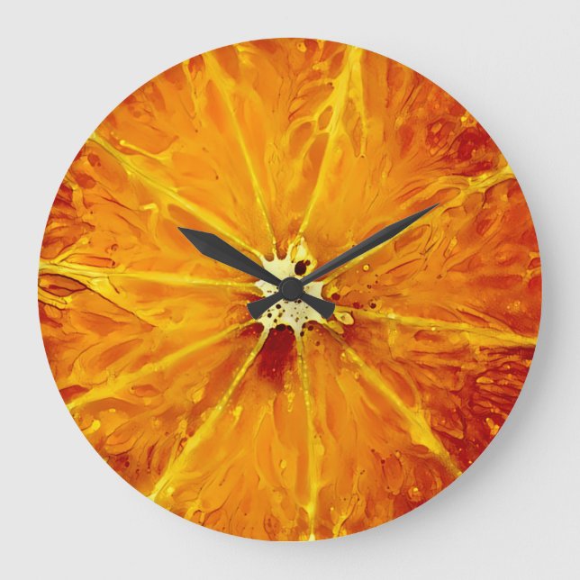 Grande Horloge Ronde Orange Clock (Recto)