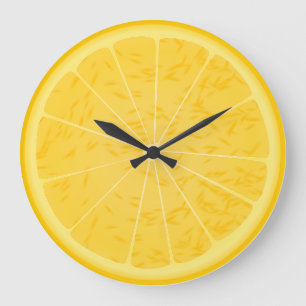 Grande Horloge Ronde Orange or lemon slice clock