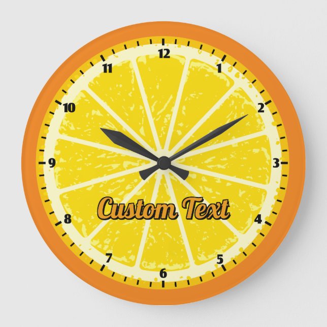 Grande Horloge Ronde Orange Slice (Recto)
