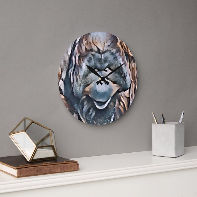 GRANDE HORLOGE RONDE ORANGUTAN (Bureau)
