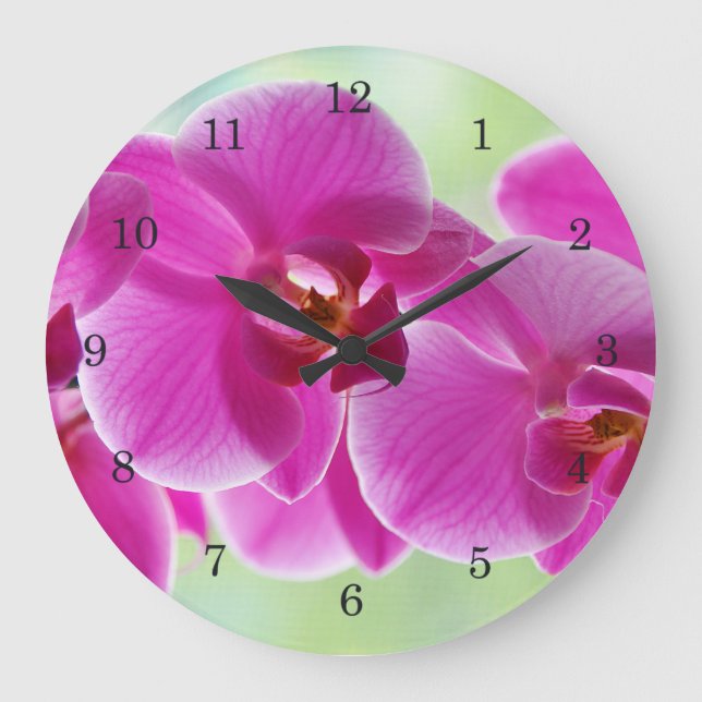 Grande Horloge Ronde Orchides de Lovely (Recto)