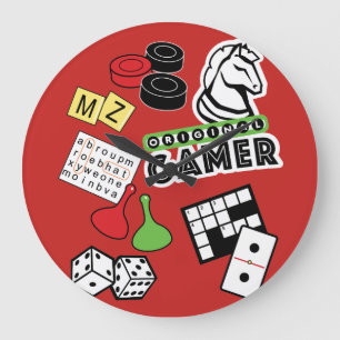 Grande Horloge Ronde Original Gamer Clock