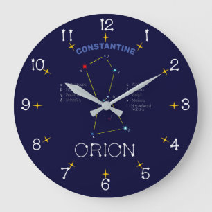 Grande Horloge Ronde Orion de constellation de l'hémisphère nord