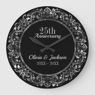 Grande Horloge Ronde Ornement floral