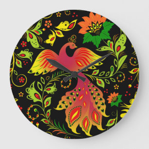 Grande Horloge Ronde Ornement russe indigène