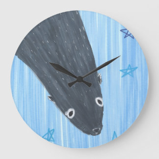 Grande Horloge Ronde Otarie Ridicule