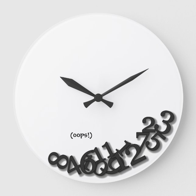 Grande Horloge Ronde Oups ! (Après le tremblement de terre) (Recto)