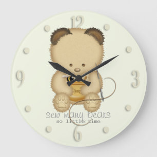 Grande Horloge Ronde Ours faisant la conception