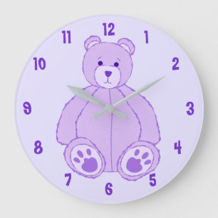 Grande Horloge Ronde Ours pourpre