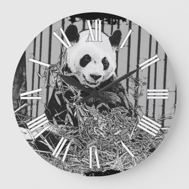 Grande Horloge Ronde Ourson Panda (Recto)